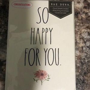 Rae Dunn Greeting Card So Happy for You